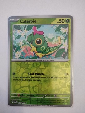 Caterpie 010/165, reverse holo, Pokemon 151
