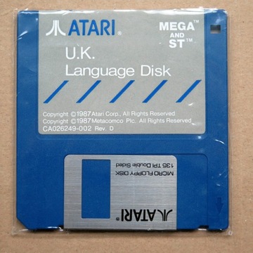 ATARI ST U.K. Language Disk MEGA and ST