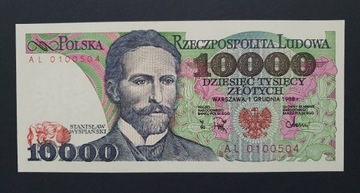 10000 złotych 1988r. UNC seria AL