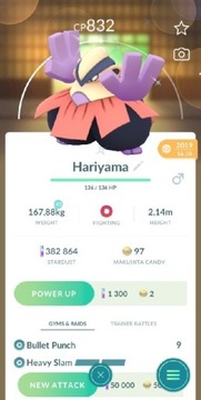 Shiny Hariyama pokemon go