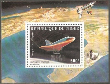 Znaczki Bl.46 Niger 1985