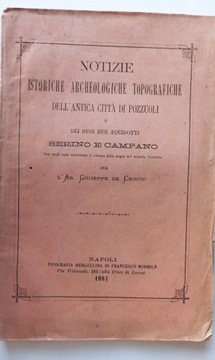 Notizie istoriche archeologiche topografiche 1881