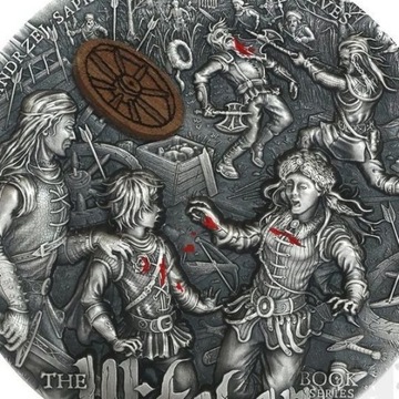 Krew Elfów Wiedźmin moneta 2 oz Ag srebro 1 sztuka