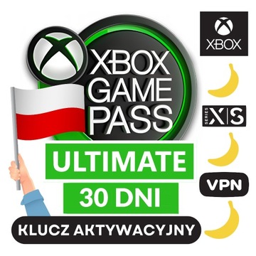 XBOX GAME PASS ULTIMATE 1 MIESIĄC 30 DNI KOD KLUCZ