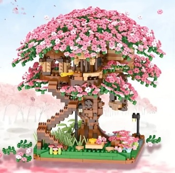 Klocki Do Budowy Domku Na Drzewie Sakura