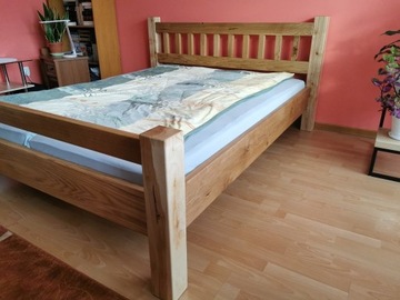 Łóżko Dębowe 160x200