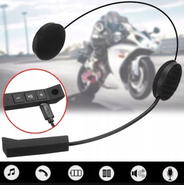 SŁUCHAWKI BLUETOOTH KASK MOTOCYKL DO KASKU MUZYKA