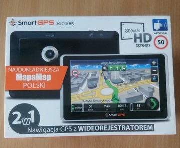GPS z kamerą SG 740 VR jak nowy! gratis!