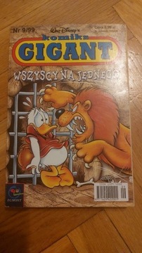 Komiks Gigant Wszyscy na jednego 1999 r