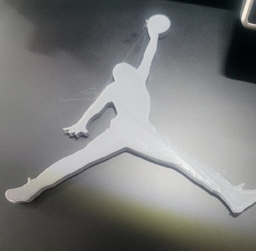 Jordan znaczek NBA figurka, druk 3D.