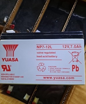 Premium Marki Yuasa NP7-12 AGM 7Ah 24szt.