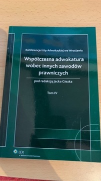 Współczesna adwokatura wobec innych zawodów prawni