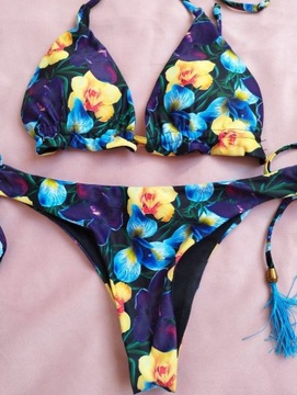 Butik bikini strój kąpielowy kwiaty Rozmiar S