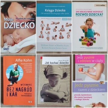 Zestaw 7 książek poradników dla przyszłej mamy 