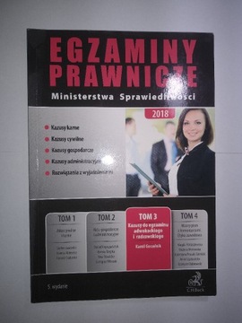 Egzaminy prawnicze Ministerstwa Sprawiedliwości.T3