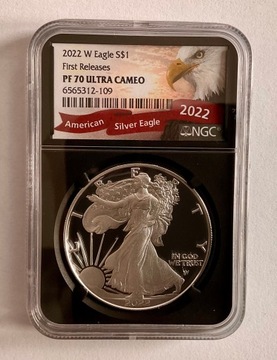 2022-W $1 1 oz Silver Eagle NGC PF70 UC FR