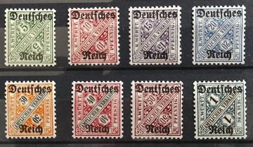 Znaczki Deutsches Reich * Mi. nr D 57-64