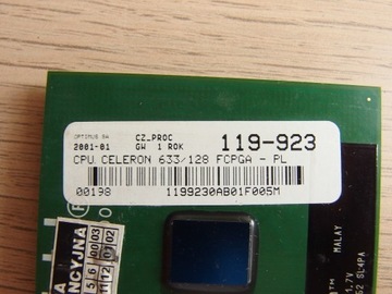 Intel Celeron 633MHz 633/128/66 SL4PA SOCKET 370 