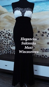 Jane Norman**Piękna Suknia glamour Maxi Hafty**S/M