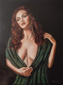 Subicka Obraz olejny portret 60/80 cm