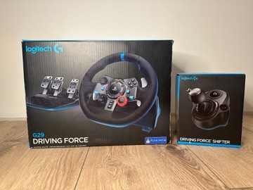 LOGITECH G29 DRIVING FORCE + DRIVING FORCE SHIFTER