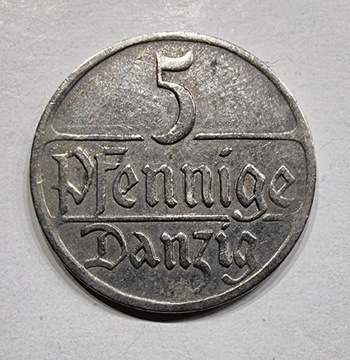 Moneta 5 fenigów 1923