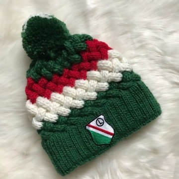 Zimowa Czapka sportowa Legia Warszawa, L, Handmade