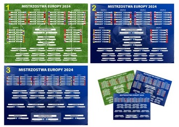 Terminarz, tabele EURO 2024 w Niemczech. Do samodzielnego druku. 