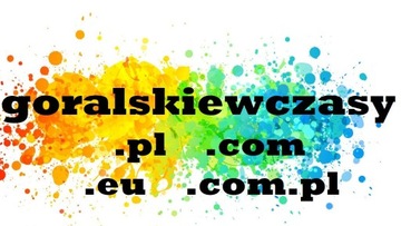 www.goralskiewczasy.pl + 3 dodat. domeny + strona
