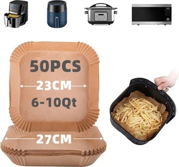 Papier ,Wkłady Air Fryer ,Frytkownica bez.