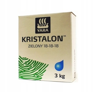 Nawóz wieloskładnikowy YARA Kristalon zielony 3kg