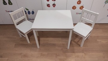 Ikea Zestaw Gulliver dla dzieci, krzesełka, stolik