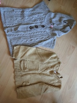 Sweterek dla dziewczynki/bezrękawnik 98/104 