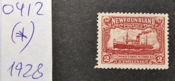 0412 Newfoundland Kanada 1928 (*)