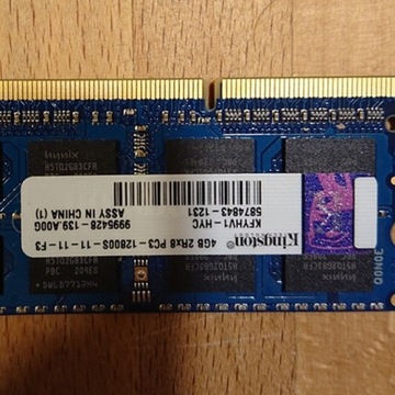 Pamięć 1x4GB SODIMM DDR3 do Laptopa