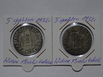 5  gulden 1932 WMG monety kolekcjonerskie