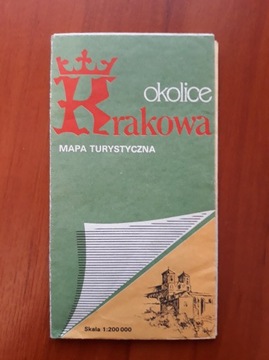 Mapa okolice Krakowa 1986