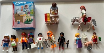 Figurki Playmobile Heidi, mycie zebow, lodziarnia