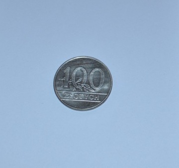 Moneta 100 złotych z 1990 z koroną Rzeczpospolita 