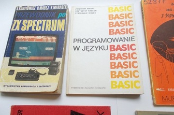 PRZEWODNIK po ZX SPECTRUM , PROGRAMOWANIE W JĘZYKU BASIC +3 KSIĄŻKI