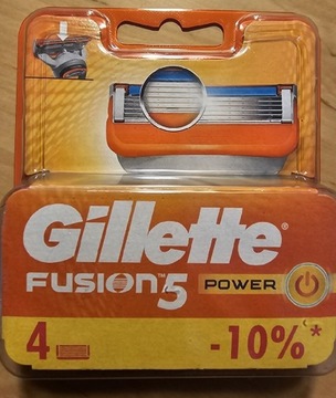 Gillette Fusion 5 - 4 szt. Wkłady 100 % oryginał 