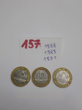 Moneta Francja 10 franków, 1988-2001
