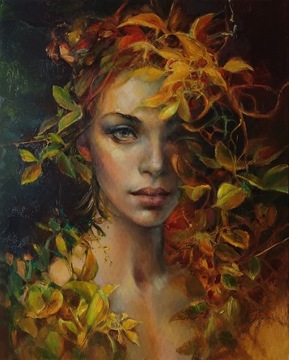  Paleta-art  "Flora" olej na płótnie kobieta 40x50