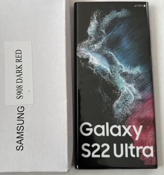 Nowa atrapa Samsung S22 Ultra czerwona S908 RED