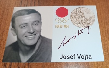 Josef Vojta, autograf, medalista olimpijski