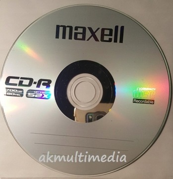 Płyta CD-R Maxell 700 MB 52x   9 sztuk