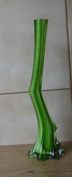 Zielony wazon Gałązka -30 cm