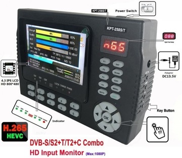 Miernik ST-5150  sygnał SAT  i DVB-T HEVC265.