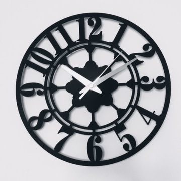 Nowoczesny zegar ścienny metalowy Quartz 30cm 