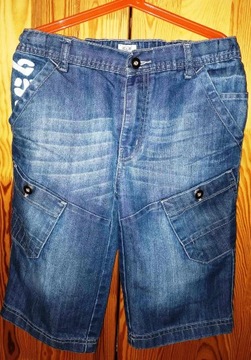 Krótkie spodnie jeansowe chłopięce F&F r.158 